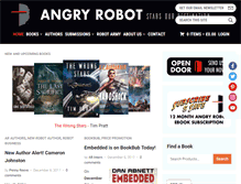 Tablet Screenshot of angryrobotbooks.com